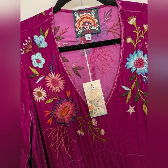 NWT Ulla Effortless Velvet Dress Size S - Picture 4 of 11